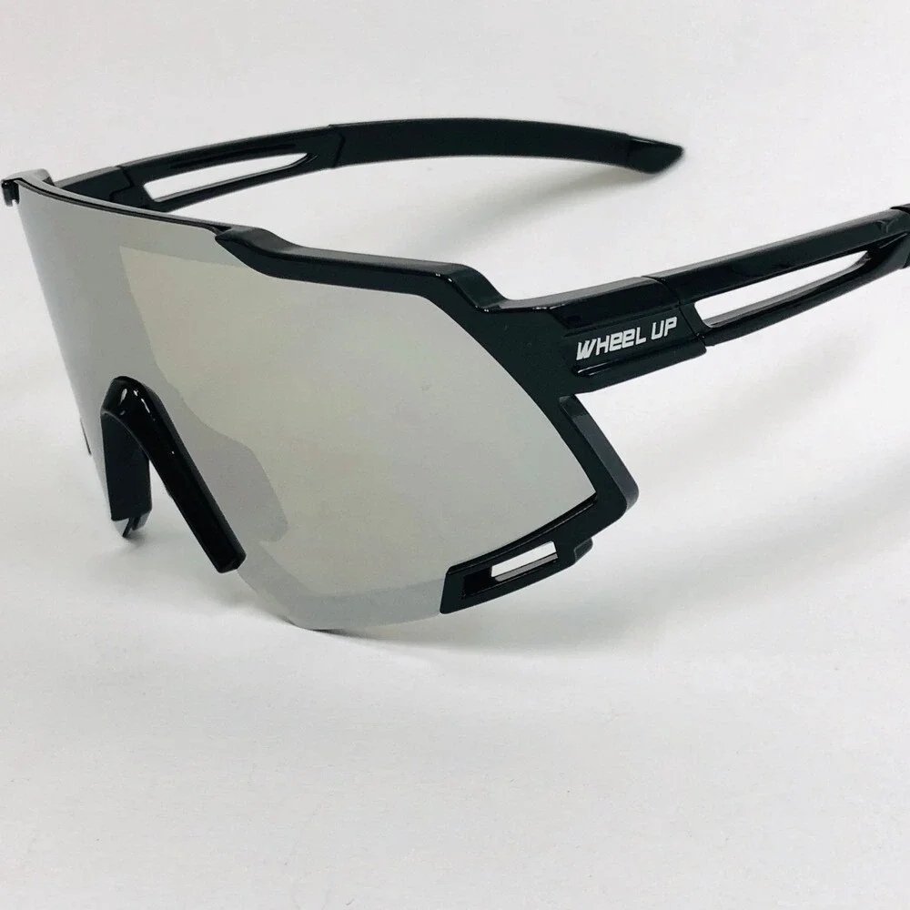 Cycling Sunglasses‎ Women Polarized Silver Mirror Lens Safety Running Shield New
